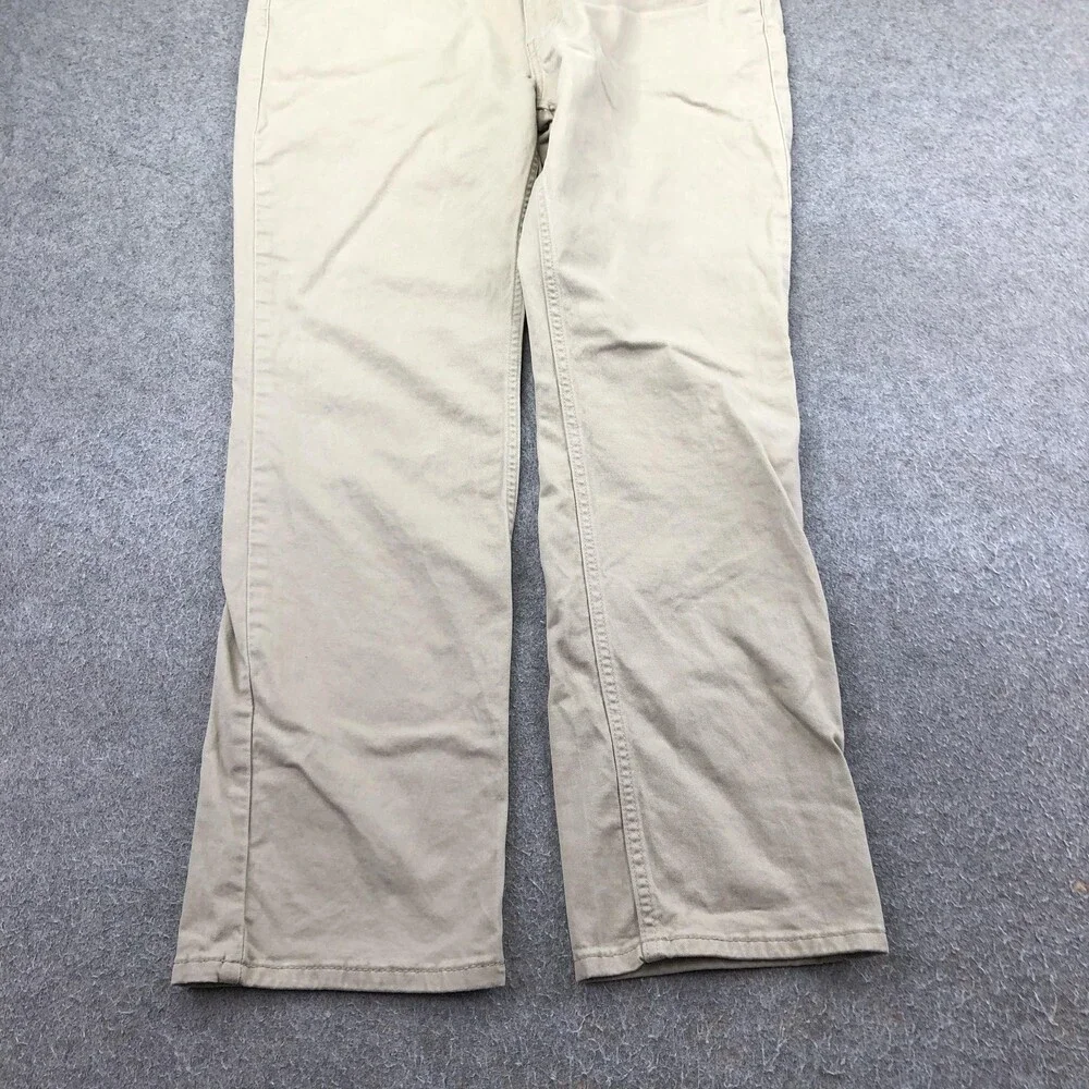 Levis 514 Jeans Mens 38x32 Beige Light Wash Regular Straight Denim Pants Casual